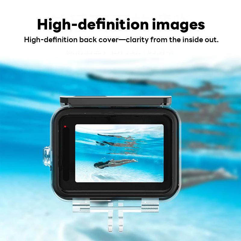 Actual เคสกันน้ำ GoPro Hero 9 10 11 12 13 ดำน้ำลึก 60 เมตร เคสกันกระแทก สำหรับปั่นจักรยาน ดำน้ำ กีฬาเอ็กซ์ตรีม thumbnail 7
