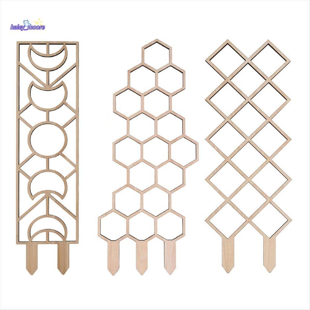 [ส่วนลด H]3PCS Lattice Climbing Plant Stand Horticulture Potting Stand เสารองรับคงที่