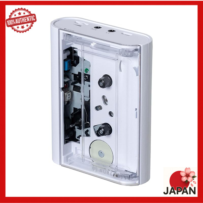 Toshiba AUREX Cassette Player with Bluetooth, Virtual Surround, AUX Input, and USB Power Support