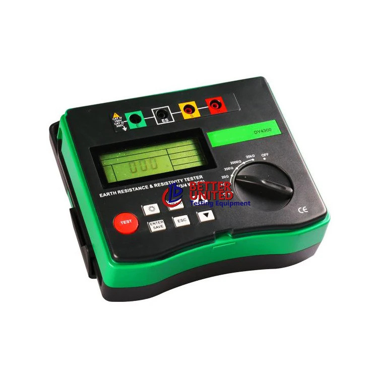 ยี่ห้อใหม่ Earth Resistance Tester Test Wires Digital Ac Earth Ground Resistance Testers&&**