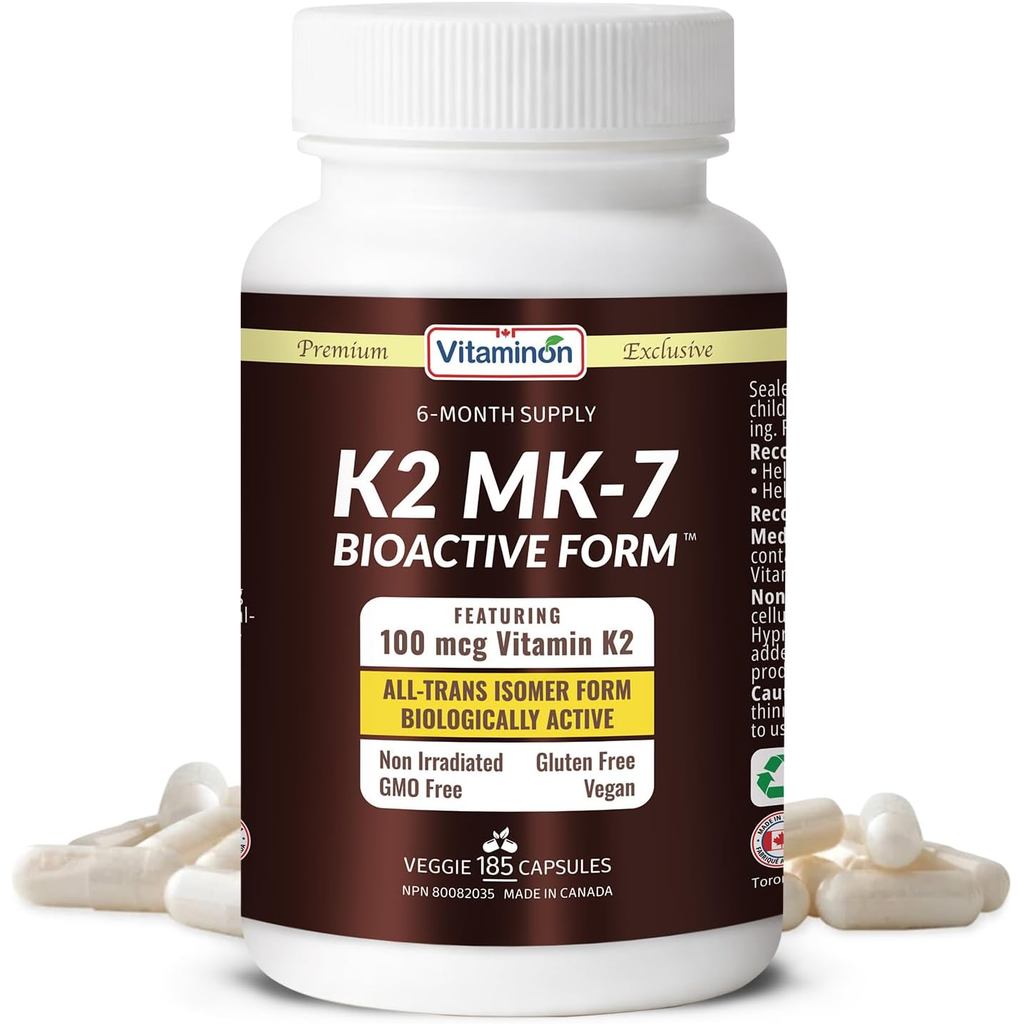 K2-MK7 185, K2-mk7 185 แคปซูลผัก-วิตามิน