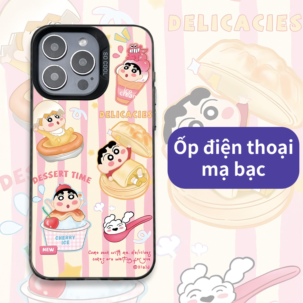 เคสโทรศัพท์ลายขนมชินจังเข้ากันได้กับ 17 16 15 XS Max XR 14 13 12 11 XS