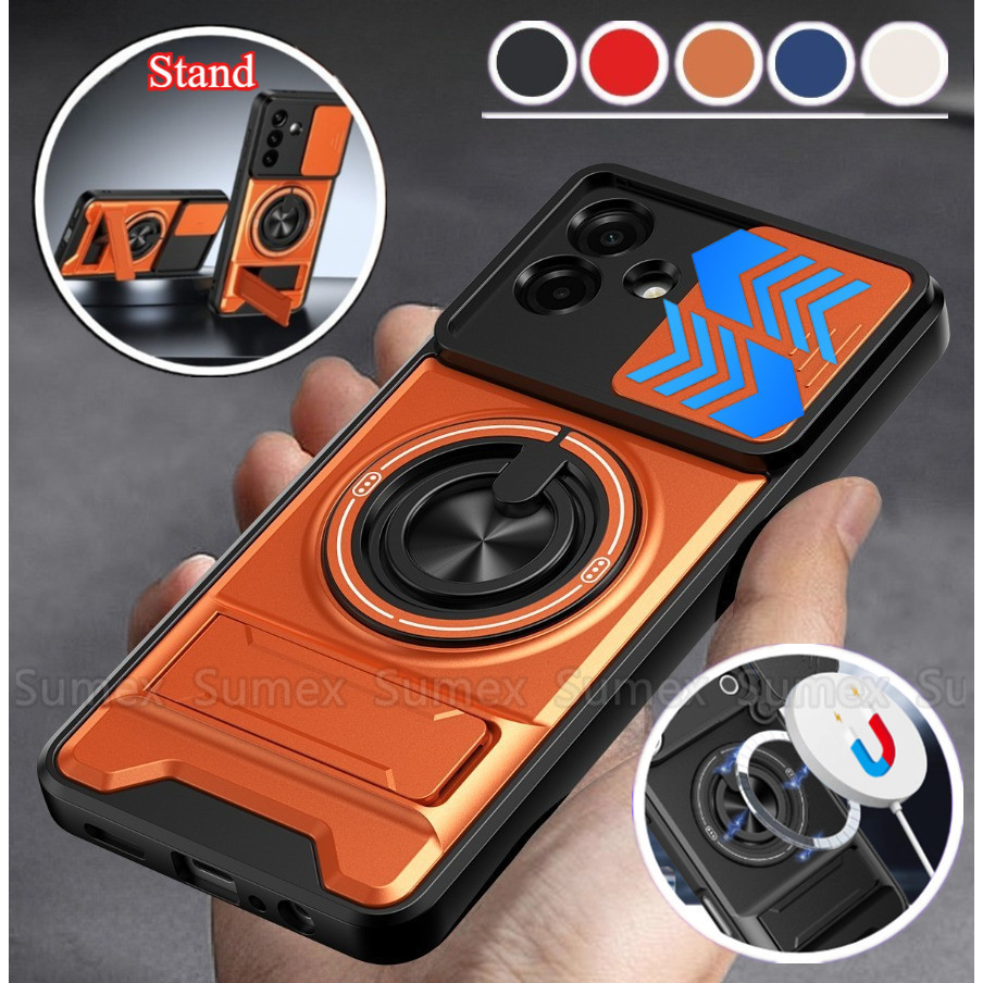 SAMSUNG Stand HolderปลอกสําหรับSamsung Galaxy A07 A06 A05 A05S A04S 4G LTE 5Gแหวนแม่เหล็กเคสโทรศัพท์
