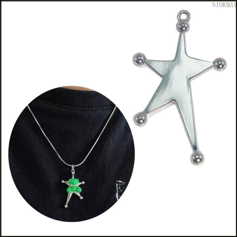 NIK DIY เครื่องประดับทํา Awn Star จี้หลุม Charming Star Charm สร้อยคอ DIY