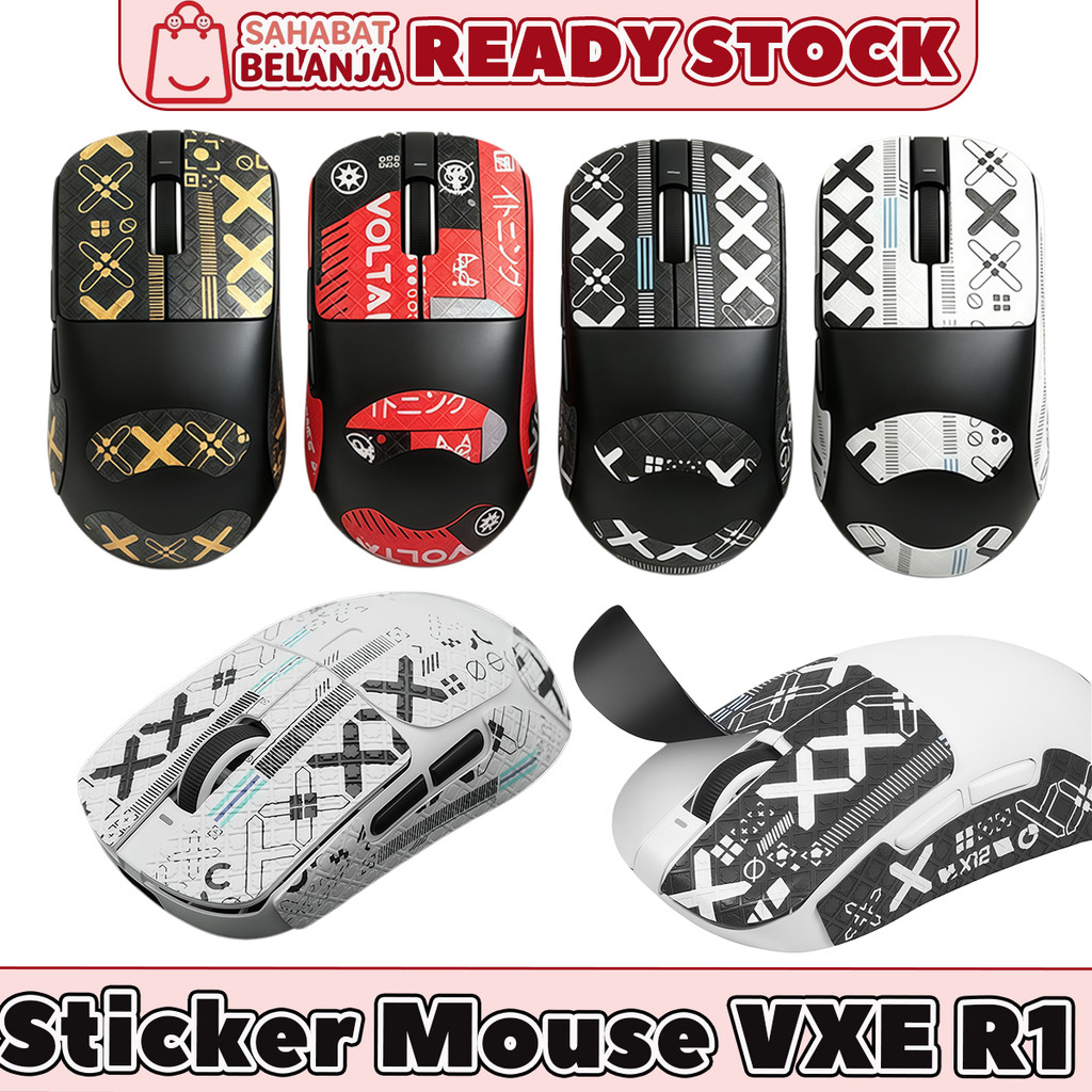 Anti-Slip สติกเกอร์เมาส์ VXE Dragonfly R1 Grip เทปพรีเมี่ยมอัพเกรดสวมใส่ควบคุมปกป้องเมาส์ VXE Dragon
