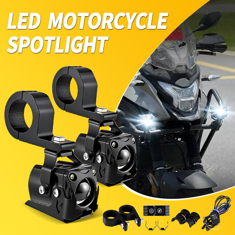 1 ชุด Universal ขับรถ Aux ไฟสําหรับ Honda CRF 300L CRF300L RALLY 2020-2021 แฟลชรถจักรยานยนต์หมอกโคมไ
