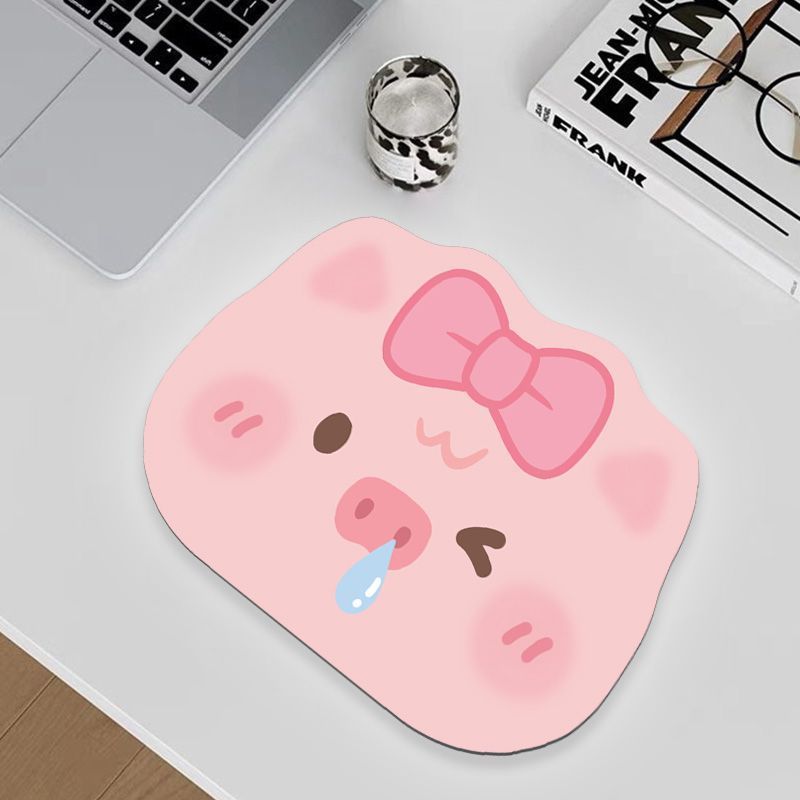[คําแนะนําผลิตภัณฑ์ใหม่] หมูน่ารัก Hetero-Shaped แผ่นรองเมาส์ขนาดเล็กสาวสํานักงานหอพักโน๊ตบุ๊คแท็บเล
