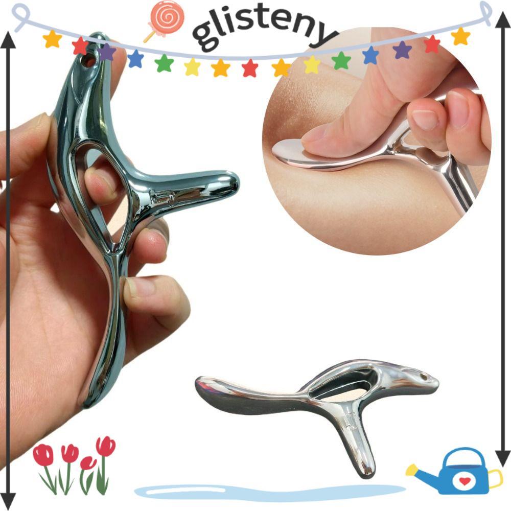 GLISTENY Gua Sha Tool, Full Body Pain Relief Metal Trigger Point Massage Tool, Professional Massage 