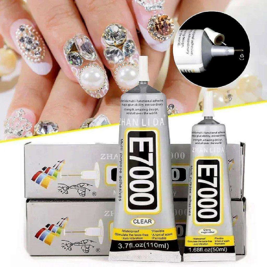 COD กาว E7000 ติดผ้าเพชร DIY ยึดเกาะแน่น ไม่แข็ง ไม่เกิดคราบฝ้าของงานประดิษฐ์ พร้อมส่ง