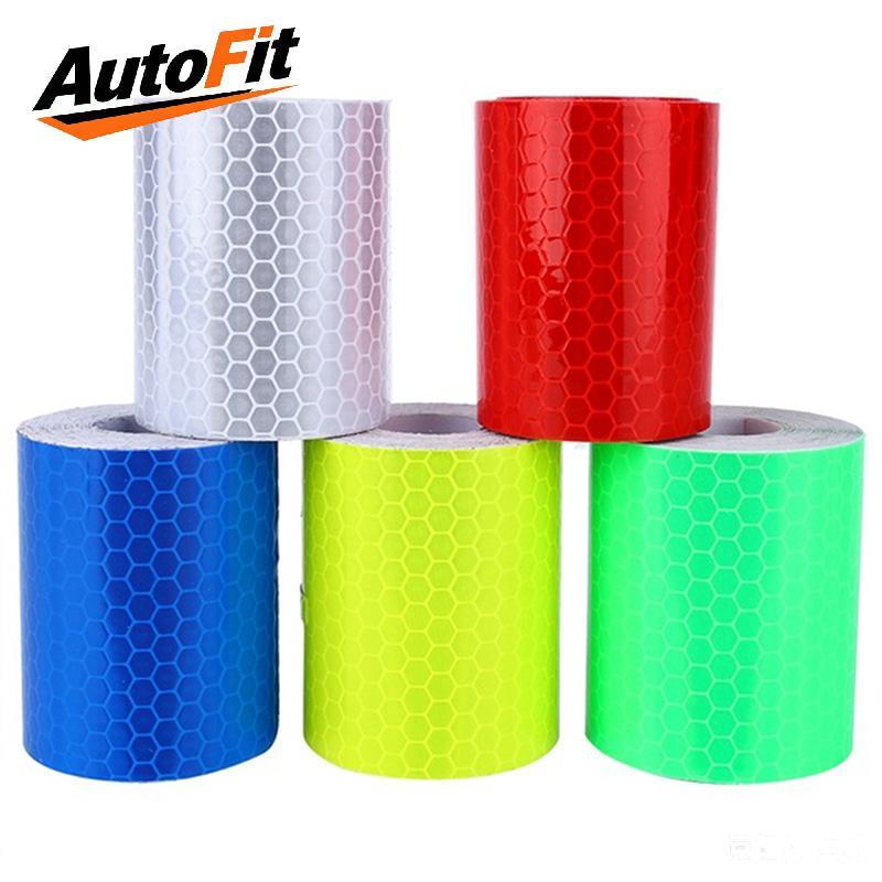 AutoFit 1m*5 ซม.รถ Tru เทปเตือนความปลอดภัยมีกาวในตัวสะท้อนแสงม้วนฟิล์ม Stier