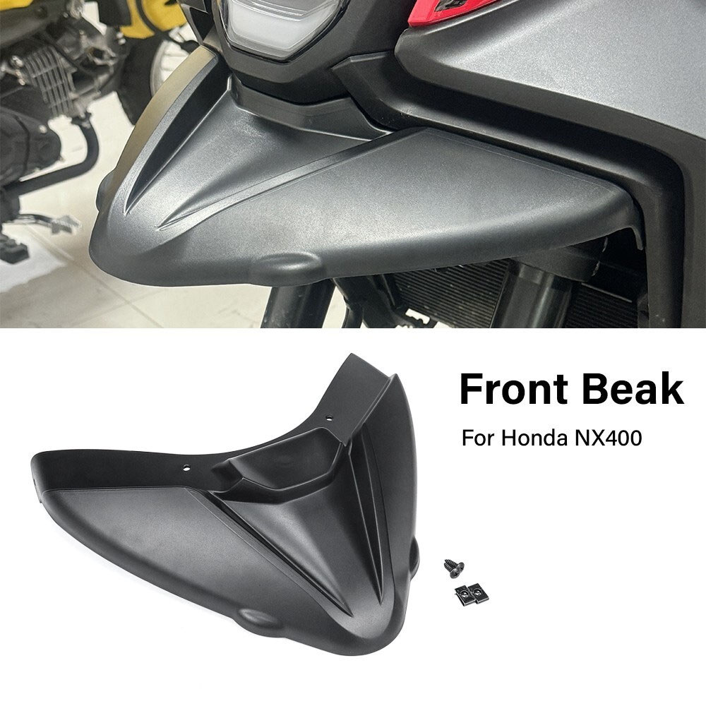 สปอยเลอร์ด้านหน้า Fairing สําหรับ Honda NX 400 NX400 Frontal Wing Deflector อุปกรณ์เสริมสปอยเลอร์ด้านหน้า Lower Lip Naked Frontal สปอยเลอร์