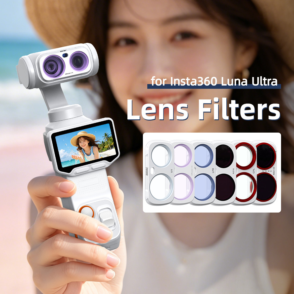 สําหรับ Insta360 Luna Ultra Magnetic Filter CPL Polarizer ND กระจกสีดํากระจกยืดหยุ่น UV เลนส์อุปกรณ์เสริม