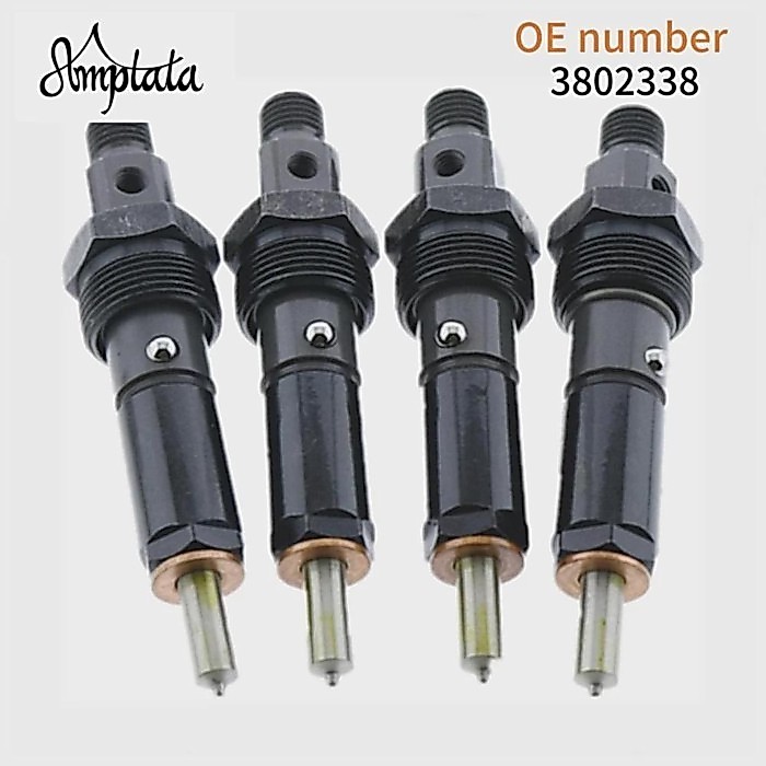 4pcs Fuel Injectors 3802338 For Cummins 4B 4BTA 4BT 3.9L 4B3.9-C Diesel Engine