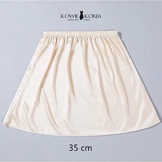 Kowie Korea กระโปรงซับใน ซับในกันโป๊ ยาว 35 ซม UW500 (ซื้อ 2 ชิ้นขึ้นไป คละแบบแถมยางมัดผม)