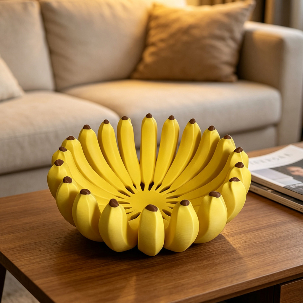 Creative Banana-Shape ชามผลไม้ชามกล้วยสําหรับเคาน์เตอร์ตกแต่งตะกร้าห้องครัวตกแต่งบ้าน