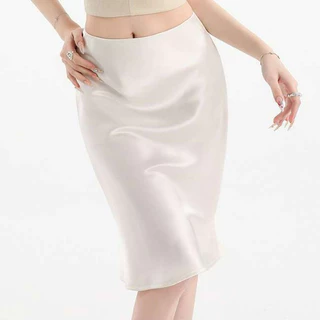 Hermarou S-6XL กระโปรงสั้นผู้หญิง เอ-ไลน์ เอวสูง กระโปรงหางปลา ผ้าบาง การออกแบบซิปด้านข้าง