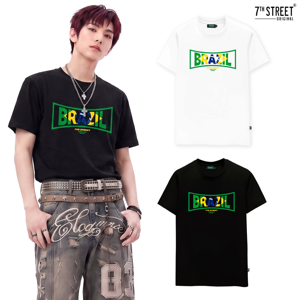 เสื้อยืด 7ᵗʰ Street รุ่น TWC-BRA ผ้า Cotton100% นุ่มสบาย ระบายอากาศได้ดี ไซส์ M-XL Clothing Man ผู้ชาย Tshirt