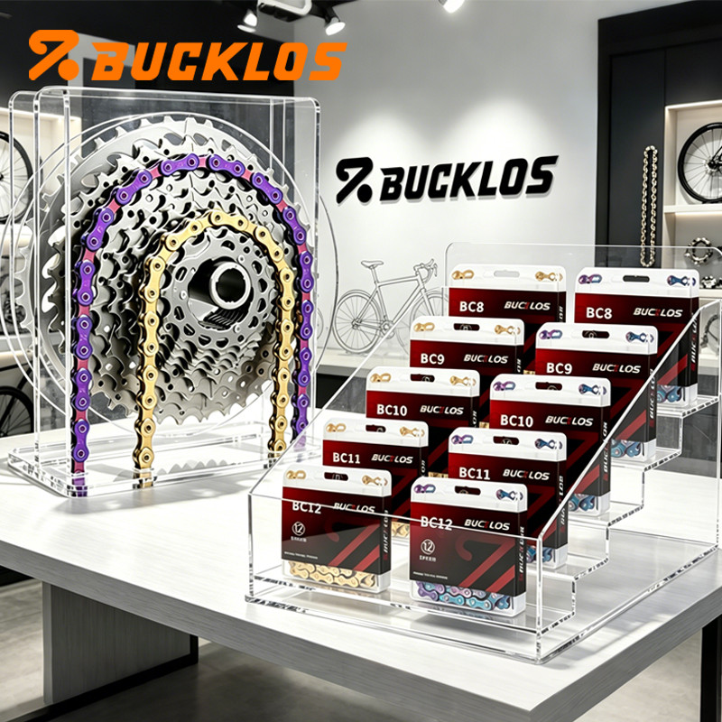 BUCKLOS ไทเทเนียมจักรยานโซ่ 8/9/10/11/12 ความเร็ว MTB CHAIN ทนทาน Smooth จักรยานสําหรับ MTB Road ขี่จักรยาน