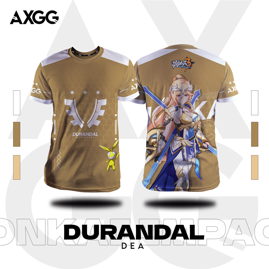 Axgg Honkai Impact V2 - Durandal Collection เสื้อยืดสําหรับเล่นเกม
