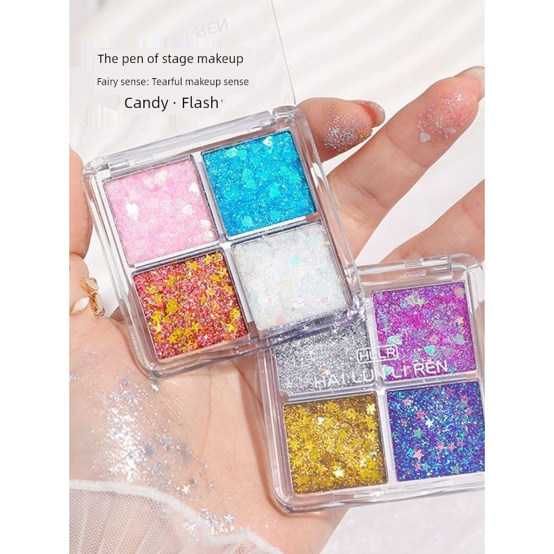 พาเลทตา 4u2 พาเลทตา sivanna พาเลทตา odbo Gel Performance Glitter พาเลทอายแชโดว์เวทีปลอดกาว