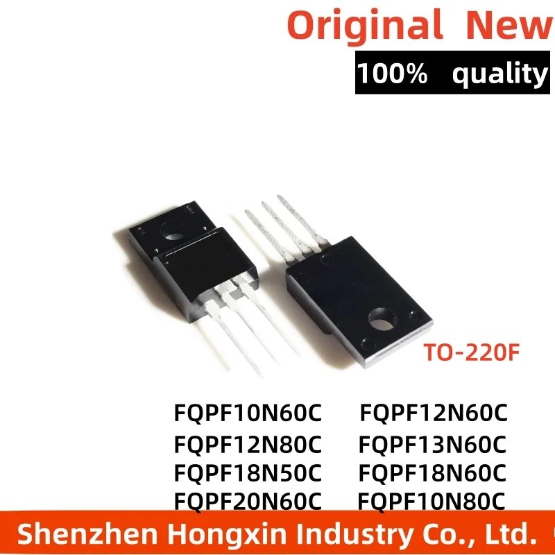 5PCS FQPF12N60C FQPF10N60C FQPF13N60C FQPF12N80C FQPF18N50C FQPF20N60C FQPF10N80C FQPF ทรานซิสเตอร์F