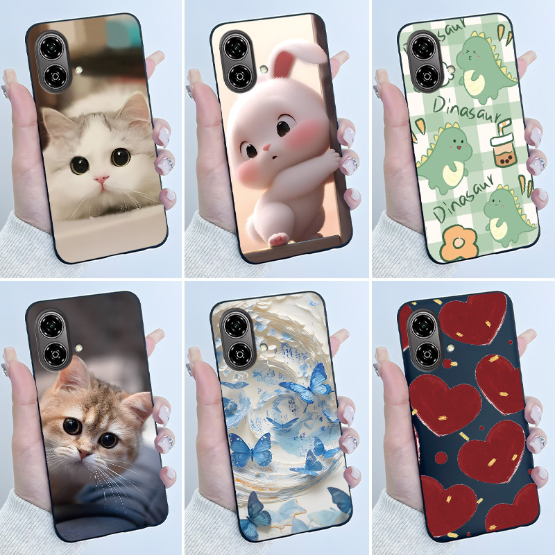 เคสน่ารักสําหรับ ZTE Blade A35E 6GB Z2466/ใบมีด A36E การพิมพ์เชลล์ฝาครอบป้องกันซิลิโคนอ่อนนุ่มการ์ตู