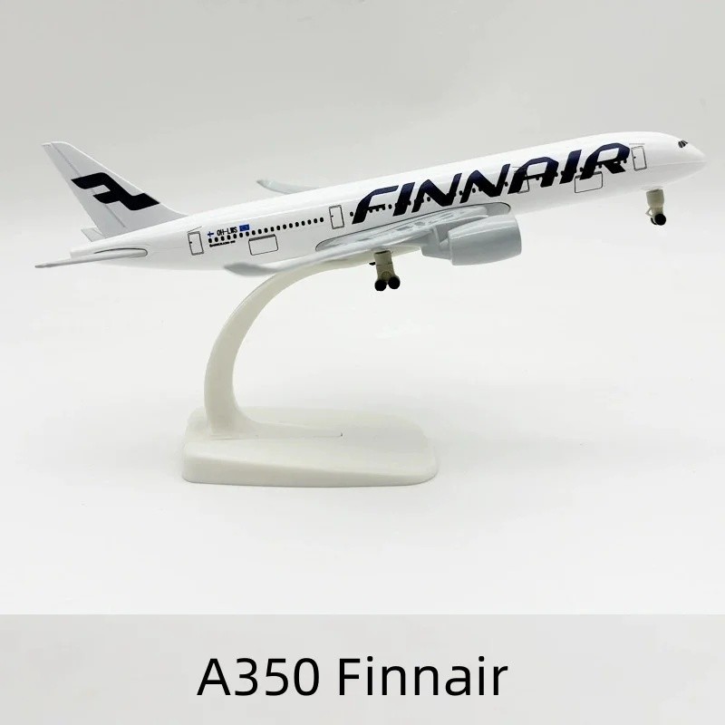 FZ 20 ซม.A350 Finnair เครื่องบินชุดโลหะ Diecast เครื่องบินล้อ Airbus 350 ฟินแลนด์เครื่องบินสําหรับคอ