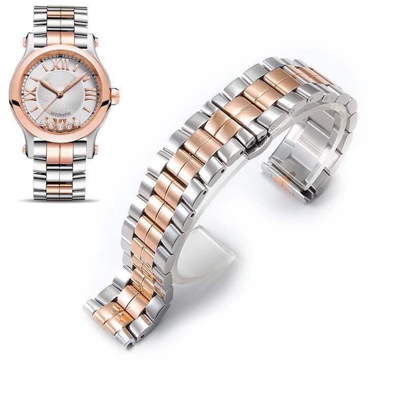 7/17✈สายนาฬิกาสแตนเลสสําหรับ Happy Diamond Style 5 Diamond 7 Diamond Elegant Womens Bracelet Replace