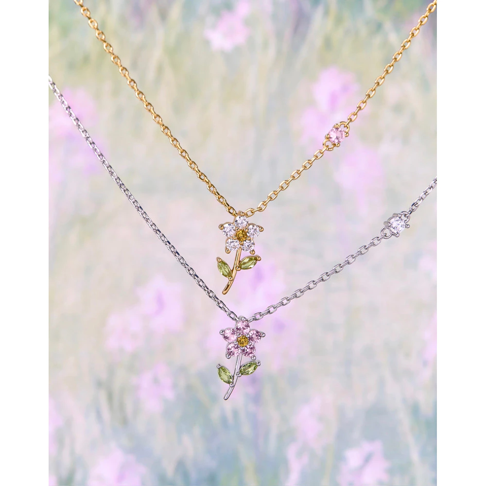 YVIS Floret Brass Necklace - Posy Collection
