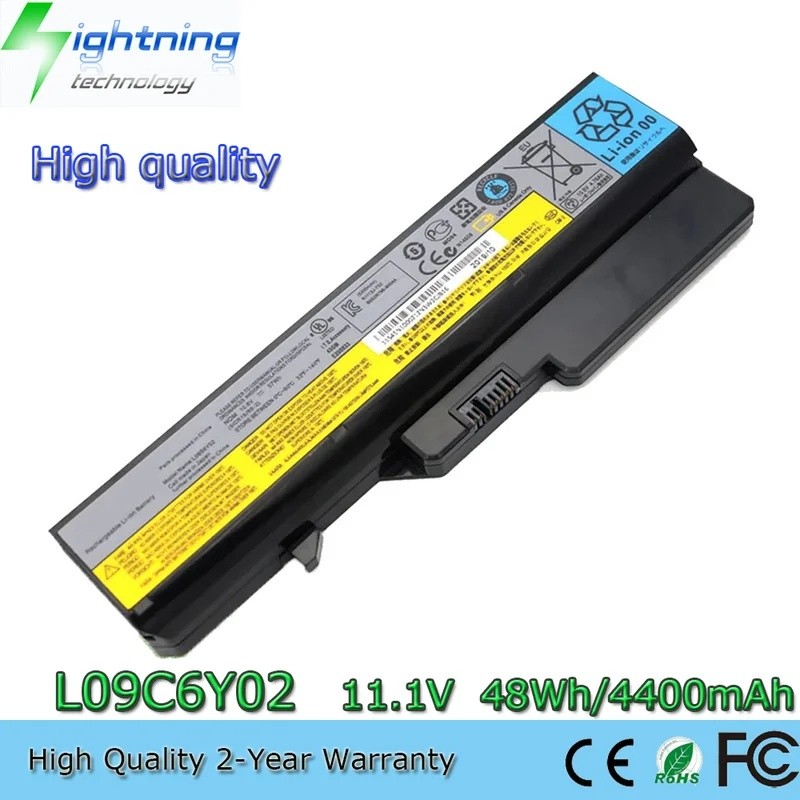 ใหม่คุณภาพสูง L09C6Y02 11.1V 48Wh แบตเตอรี่แล็ปท็อปสําหรับ Lenovo IdeaPad G460 20041 G560 0679 G575 