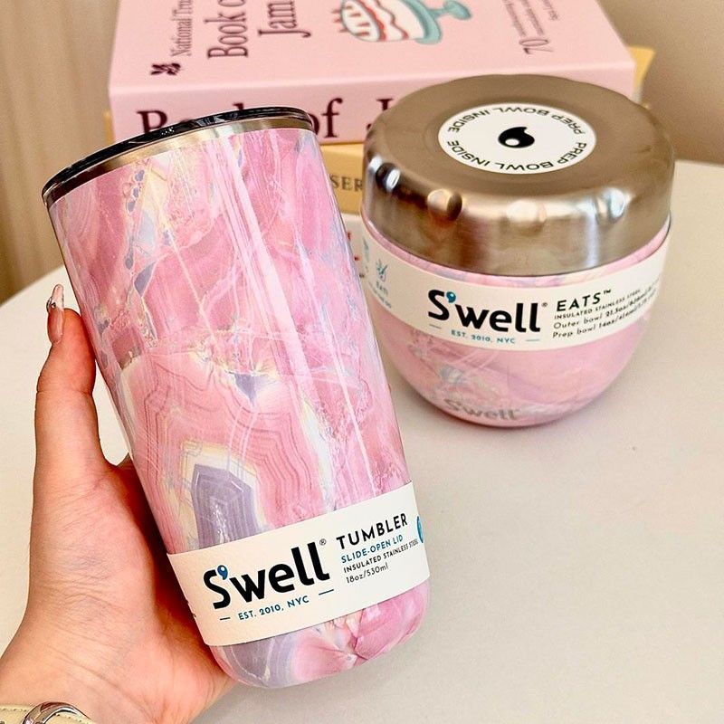 Swell ฉนวนกันความร้อนแก้วความจุขนาดใหญ่ถ้วยกาแฟสแตนเลสมูลค่าสูงถ้วยเก็บความเย็น Handy Cup ถ้วยชา