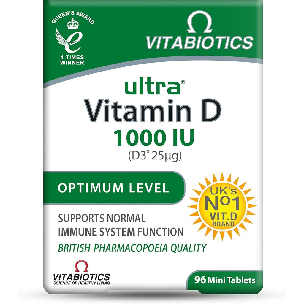 วิตามินดีเม็ด 1000IU, Vitabiotics Ultra