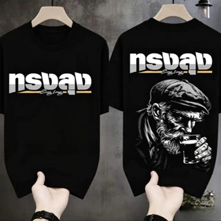 ZY COD จัดส่งตลอด 24 ชั่วโมง เสื้อยืดผ้ามัน สกรีนหน้า-หลัง รุ่น ทรงลุงมันขลัง เสื้อยืดผู้ชาย เสื้อยืดคู่รัก