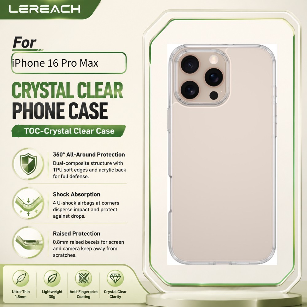 เคสใส สำหรับ iPhone 16 Pro Max 15 16E 17E Ultra-Thin PC Hard กันเหลือง ฝาหลัง CA1000