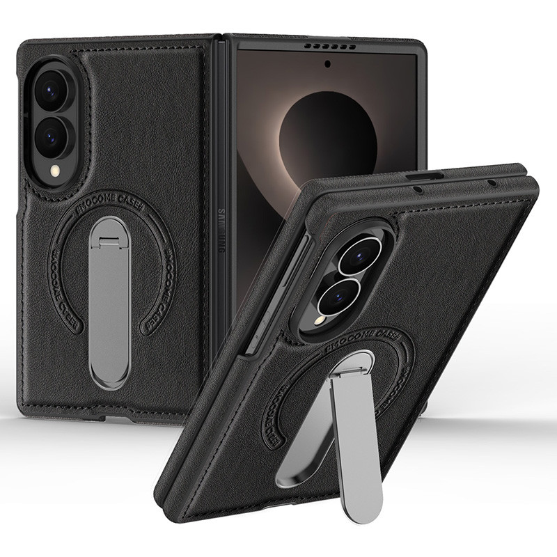 สําหรับเคสโทรศัพท์ Samsung Galaxy Z Fold 8 Fold8765 เคสขาตั้งแบบพับได้หนังแม่เหล็กพับ 8Ultra เคสกันกระแทก
