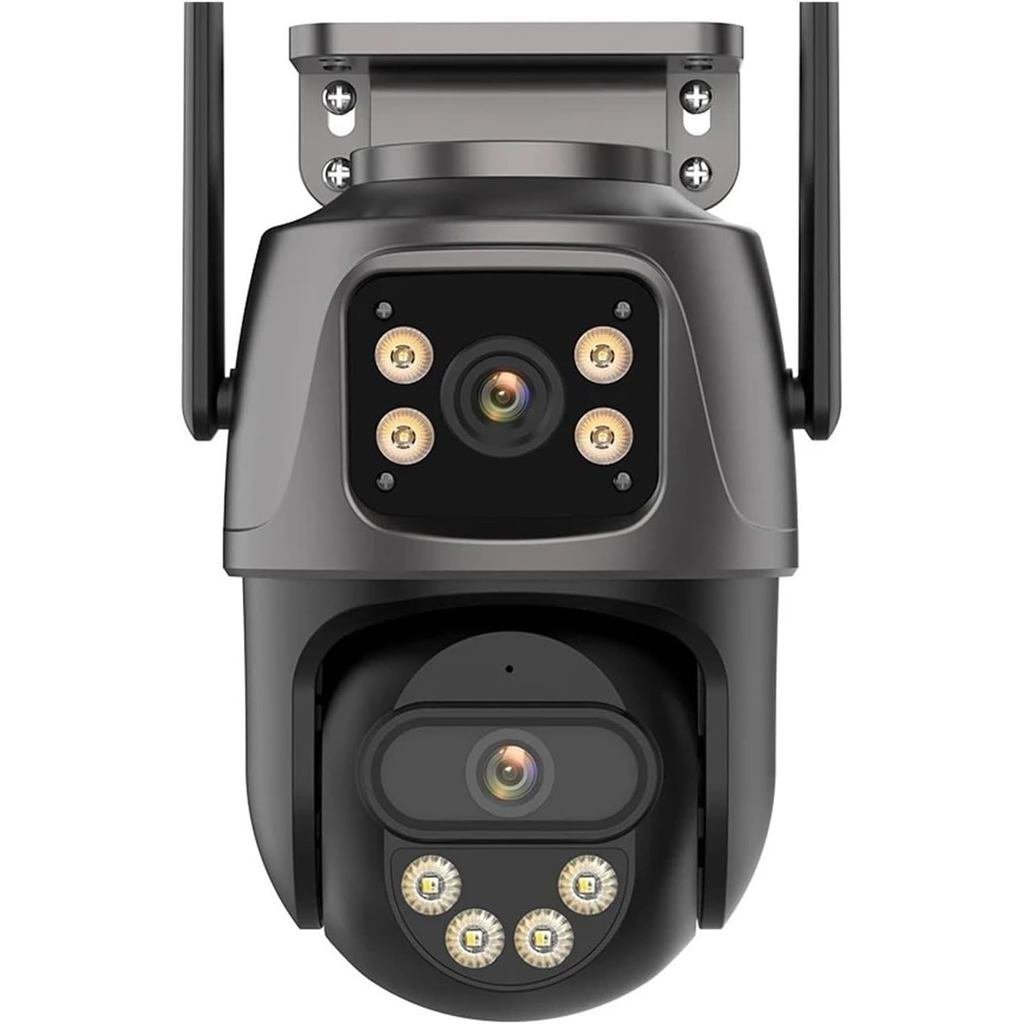 15MP HD สามหน้าจอ WiFi IP กลางแจ้ง 4K กล้องเลนส์คู่ Ai Human Detection กล้องวงจรปิดกันน้ํา Video Sec