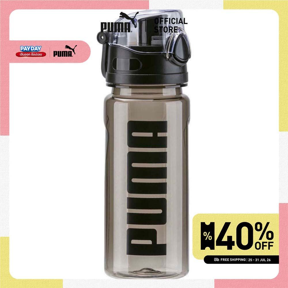 PUMA TRAINING - ขวดน้ำ PUMA Training Water Bottle สีดำ - 05351801