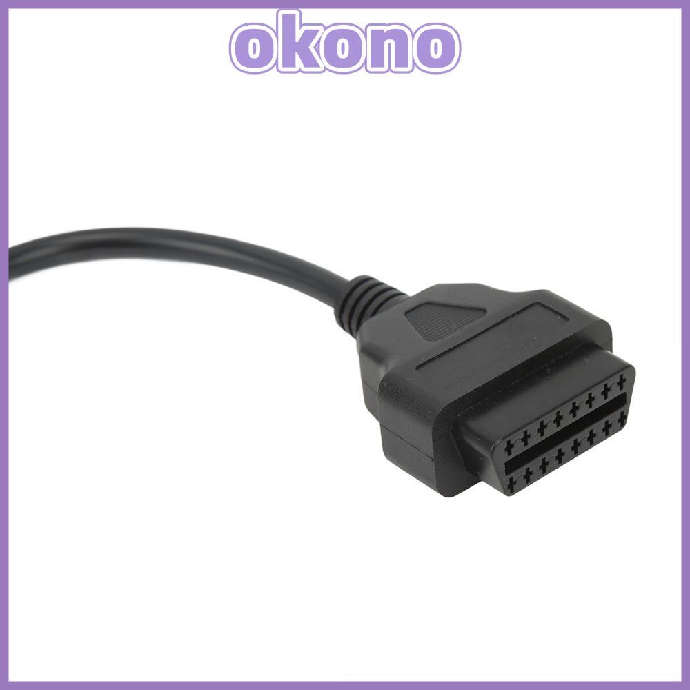 OKONO OBD2 วินิจฉัย, ABS 5 ฟังก์ชั่นสายไฟ OBD2 หญิง, ทนทาน 16 พินเปิดปลั๊กสายไฟ OBD2 สายเชื่อมต่อ Au