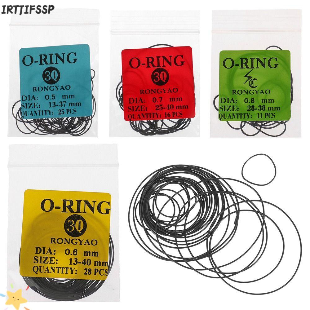 IRTJIFSSP 1 แพ็คยาง O-Ring, ยางนาฬิกากันน้ําปะเก็น, 0.5/0.6/0.7/0.8 มม.ซ่อมเครื่องมือ O-Ring ปะเก็นส