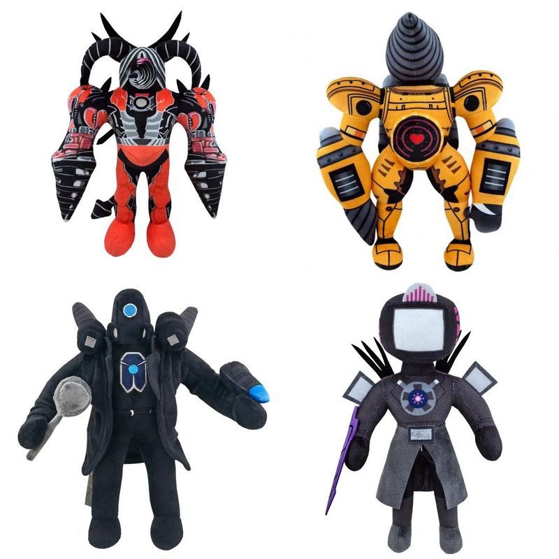 【พร้อมส่ง】การ์ด skibidi toilet โมเดลตุ๊กตาผู้ชาย Toiletman vs Monitor TV Man แฮนด์เมด เวอร์ชั่นบ้า ข