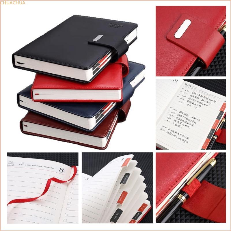 Chu 2026 Yearly Organizers Notebook Time Management Journal Daily Planner สําหรับเดินทาง