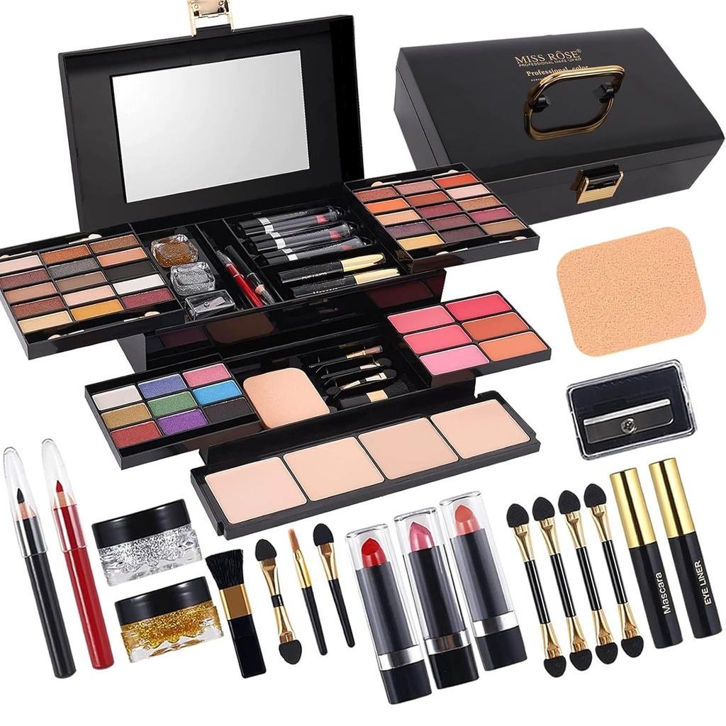 MISS ROSE M 58 Color Professional Makeup Palette, ชุดแต่งหน้าสําหรับผู้หญิงครบชุด, All In One Make u