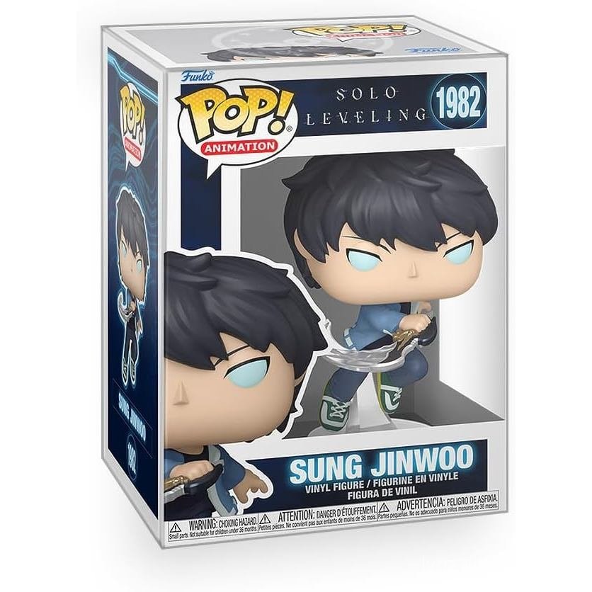 ของสะสม Epic Pop Anime: Solo Leveling - Sung Jinwoo รูปไวนิล Bundled พร้อมกล่อง Protector เข้ากันได้