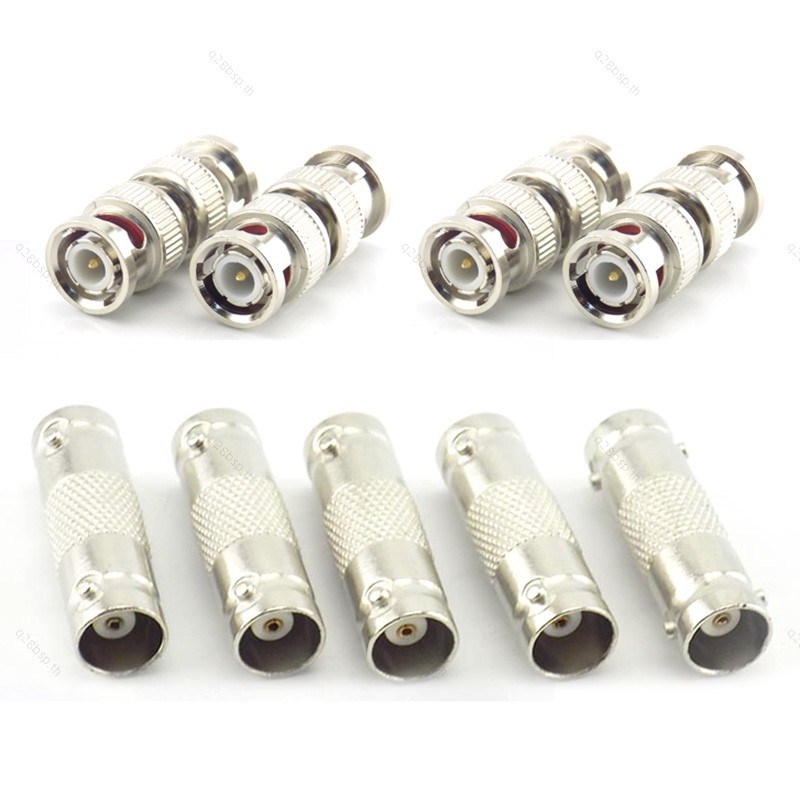 2/ 5/ 10pcs กล้องวงจรปิด BNC หญิง F แจ็คสาย BNC ชายกับชาย Coupler อะแดปเตอร์ Q9 สาย M ถึง M ปลั๊ก TH