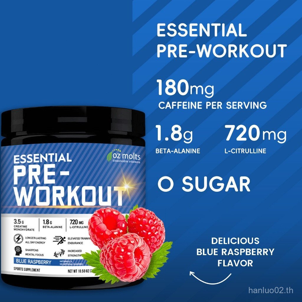 Ozmots Pre Workout Powder with Creatine Monohydrate และ L-Tyrosine Pre Workout plement 300g