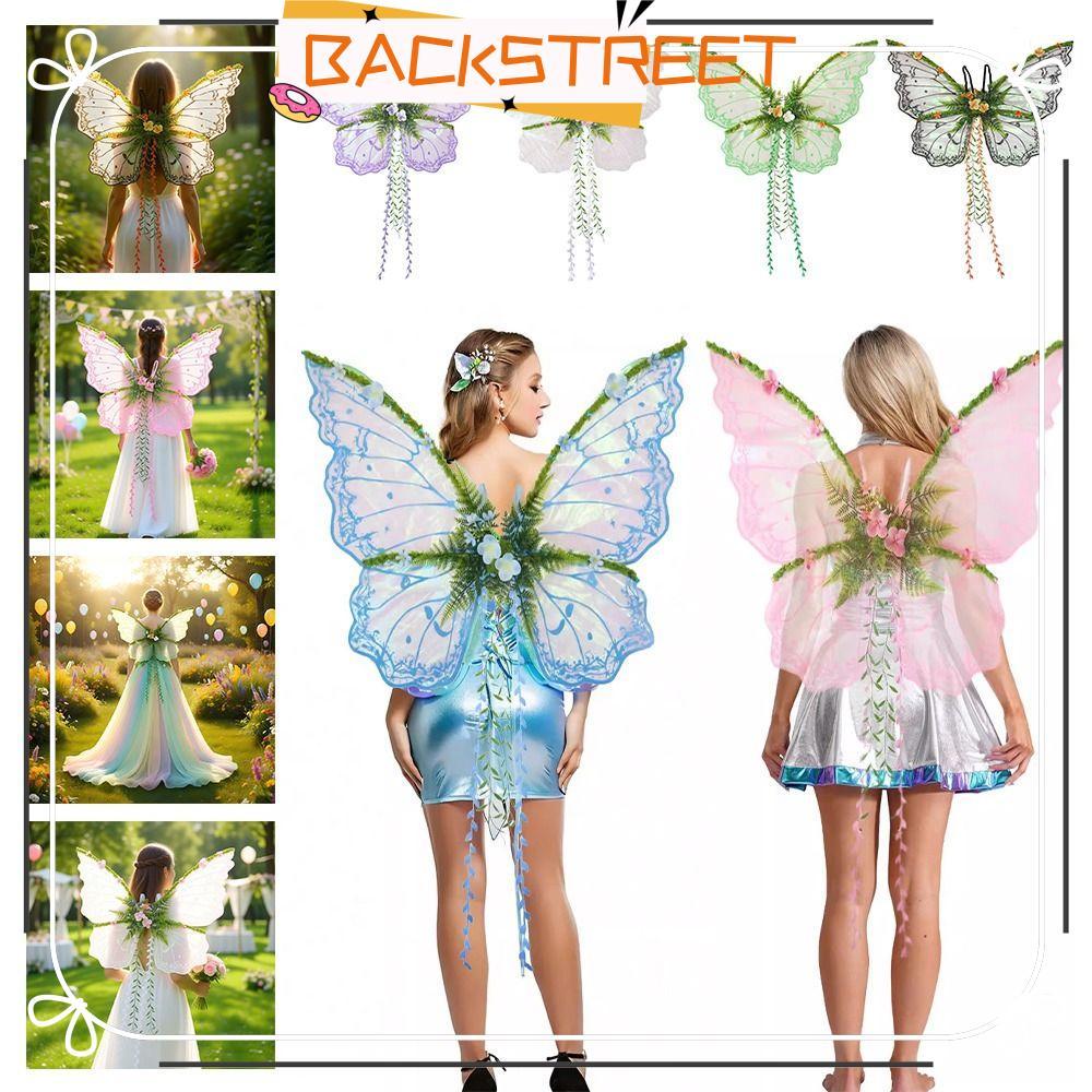 BACKSTREET Woodland Fairy Costume, Style Flower Fairy Wings, Photoshoot Props Elf Wings Girls