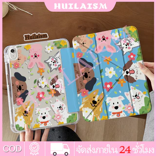 💥พร้อมส่ง💥 เคสอะคริลิคแบบพับ 3+Y สำหรับ iPad รุ่นที่ 11 A16/10/ 9/8, Pro 11/13, Air 7/6/5/4 ลายการ์ตูนแมว