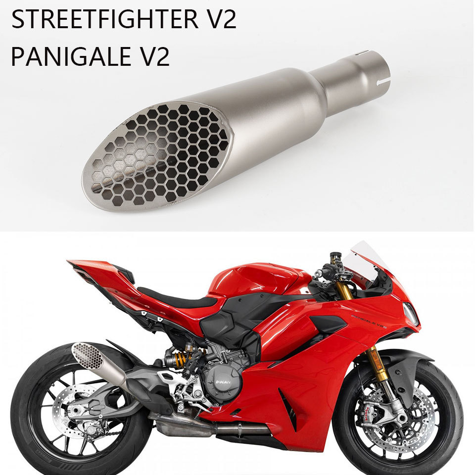 รถจักรยานยนต์ Streetfighter v2 ท่อไอเสีย Fit สําหรับ Ducati panigale v2 / s e5 + 2025 + panigale v2s