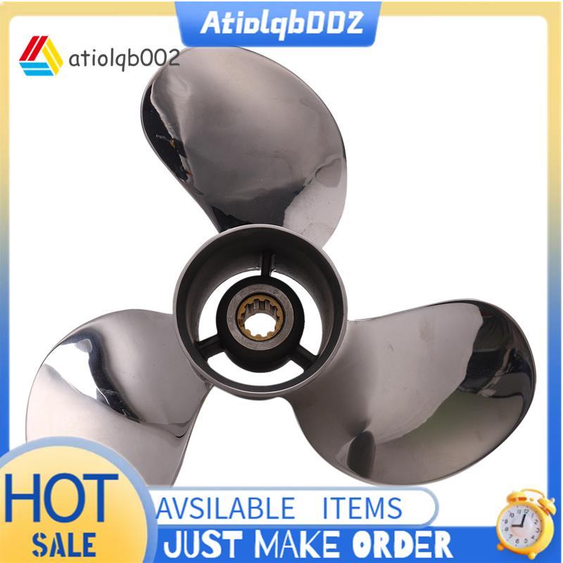 เรือมอเตอร์ใบพัดสแตนเลส 9 7/8X13-F สําหรับ 20HP 25HP 30HP Outboard 9 7/8 X 13 -F 664-45949-02-00