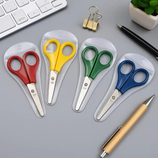 BLIVO กรรไกร 1 ชิ้น คละสี มีสเกล กรรไกรตัดกระดาษ อุปกรณ์การเรียน DIY เครื่องเขียน โต๊ะทำงาน พร้อมส่ง ออกใบกำกับภาษีได้